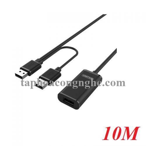 Unitek 98368 Y-278 2.0 10M Màu Đen Cáp Usb Nối Dài Extension có IC khuếch đại 30098368